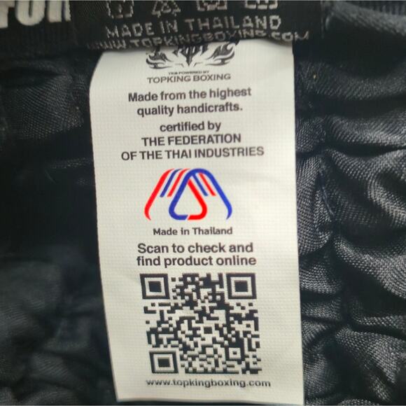 NWT Topking Muay Thai Boxing Shorts Black Gold Size Medium - Picture 6 of 8